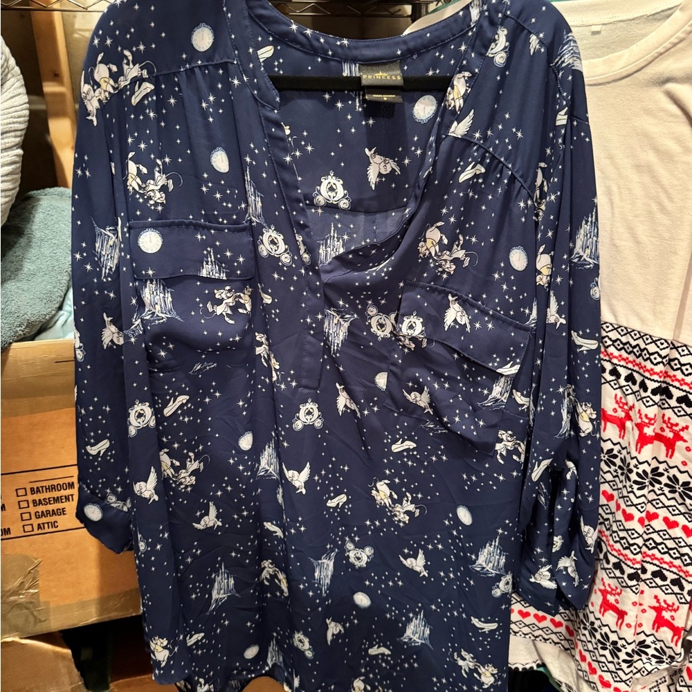 Disney’s Cinderella Navy Blue Blouse